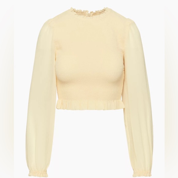 Wilfred Tops - Aritzia Wilfred Crop Blouse NWT